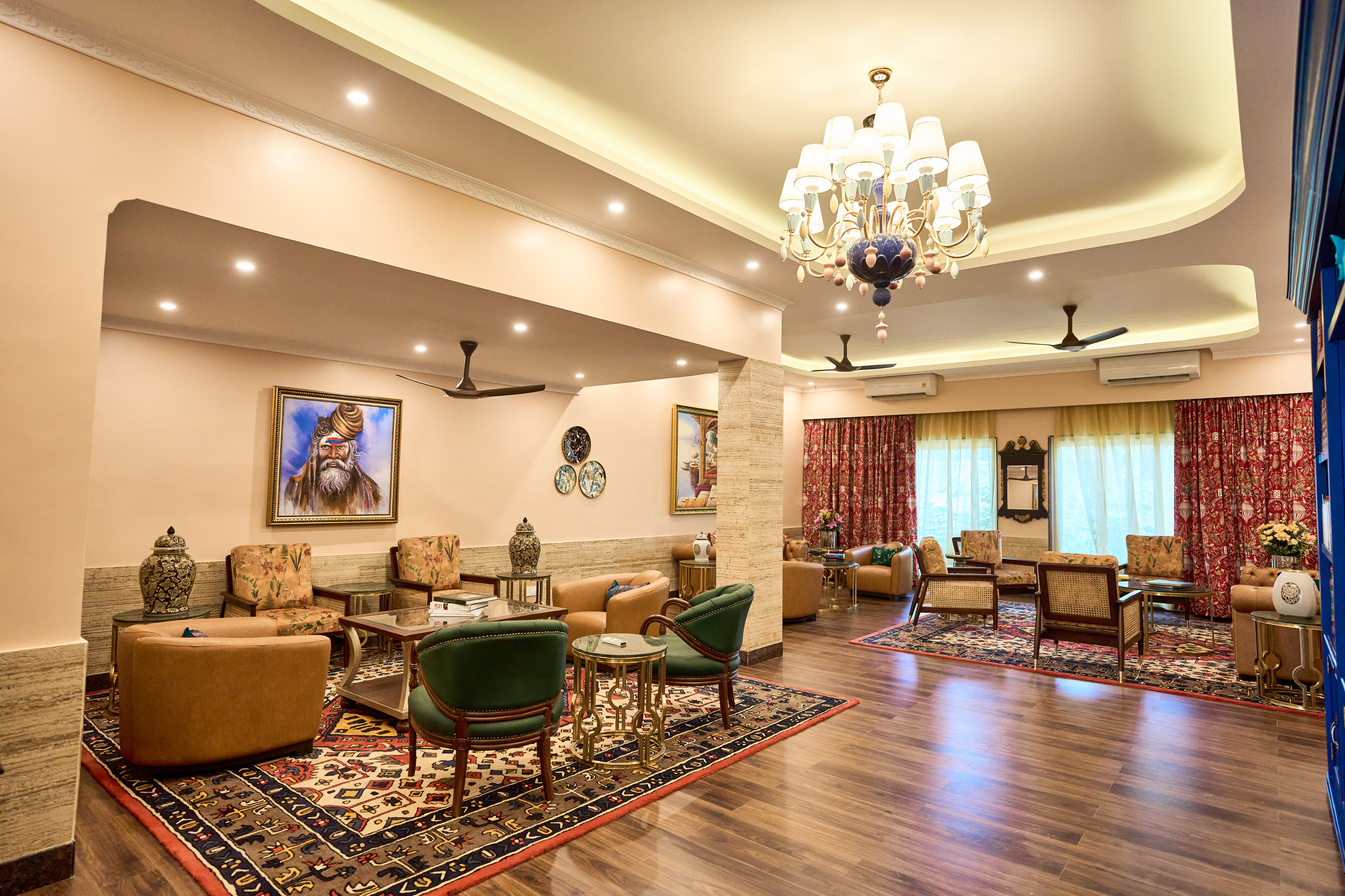 A Premium Room's living space