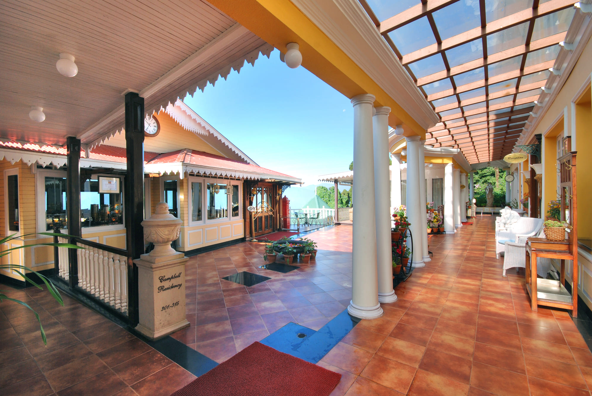 The resort in the hills