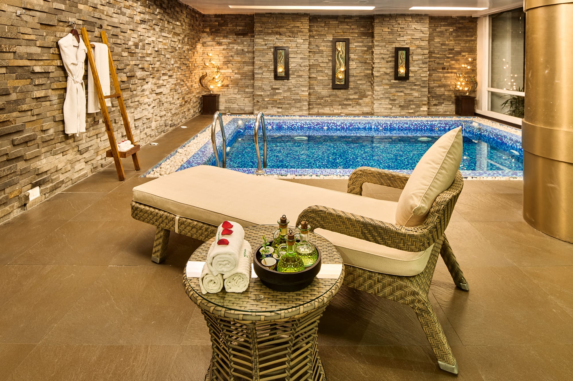 The heated pool