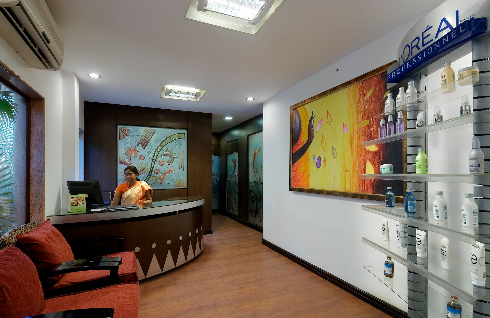 The salon and the gym