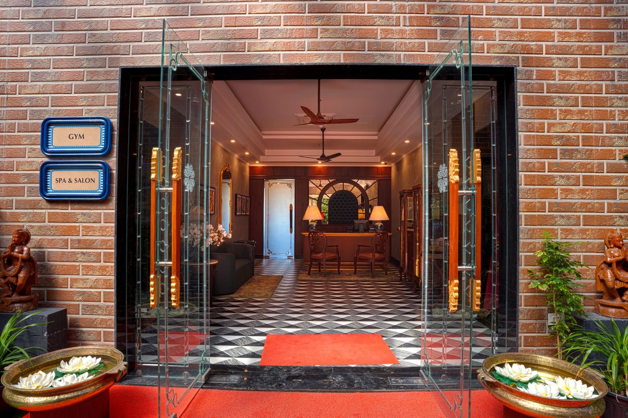 The spa entrance