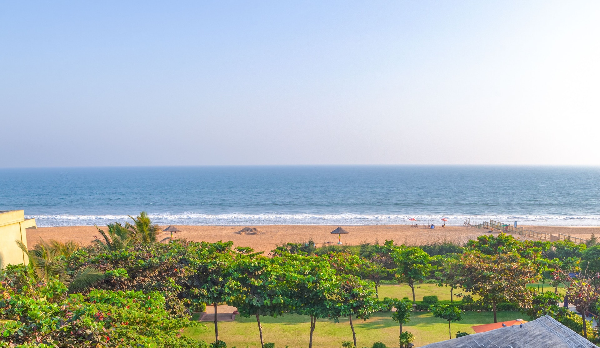 The beach